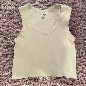 John Galt for Brandy Melville Connor Tank Light Green